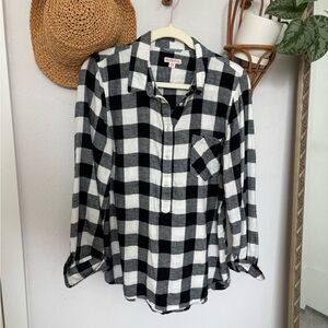 Black and White Merona Flannel